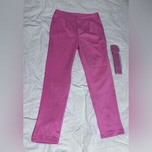 Vibrant Pink Trousers with Matching Belt